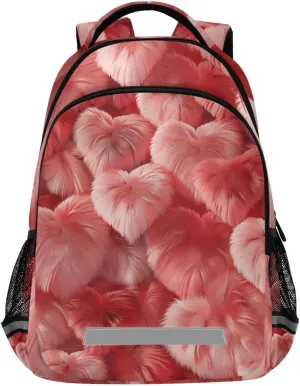 ALAZA Red Colours Hearts Backpack Girls Kids Backpacks Boys School Bookbag 3rd 4th 5th Grade Casual Daypack Laptop Shoulder Bag