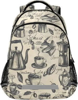 ALAZA Tableware Backpacks Travel Laptop Daypack School Book Bag for Men Women Teens Kids