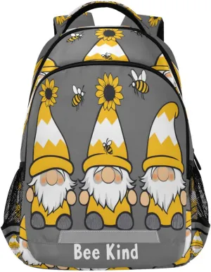 ALAZA Yellow Gnome Bee Backpacks Travel Laptop Daypack School Book Bag for Men Women Teens Kids