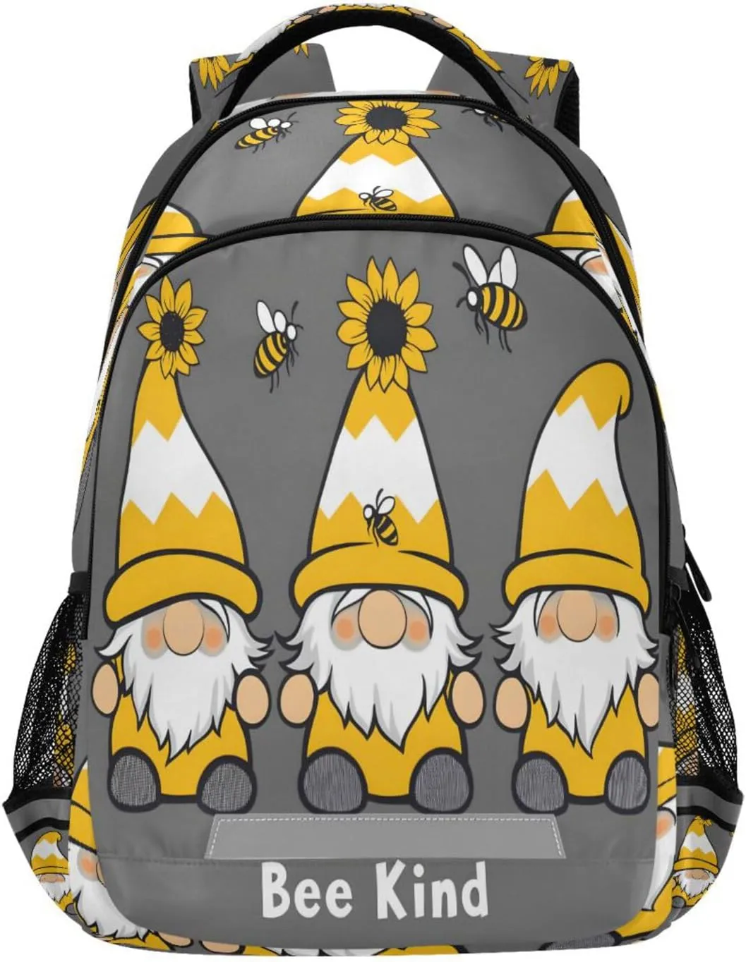 ALAZA Yellow Gnome Bee Backpacks Travel Laptop Daypack School Book Bag for Men Women Teens Kids