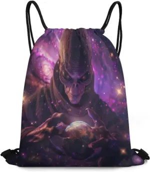 Alienes Origins Drawstring Backpack Gym Bag String Bag Sport Gym Sackpack for Men Women