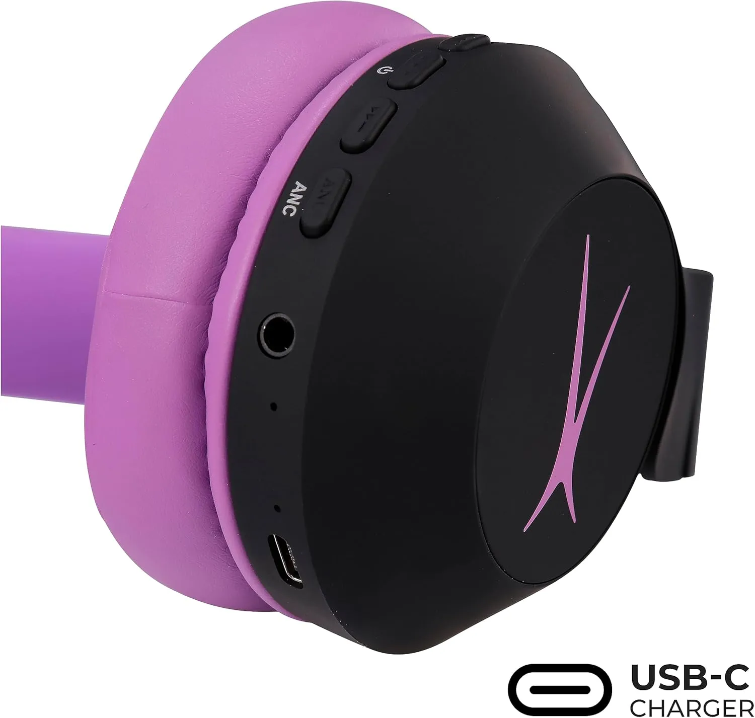 Altec Lansing Kid Safe Noise Cancelling Wireless Headphones 15H Battery, 85dB Volume Limit, Foldable Design Powerful Sound, Active Noise Cancellation Perfect for Kids Ages 7 