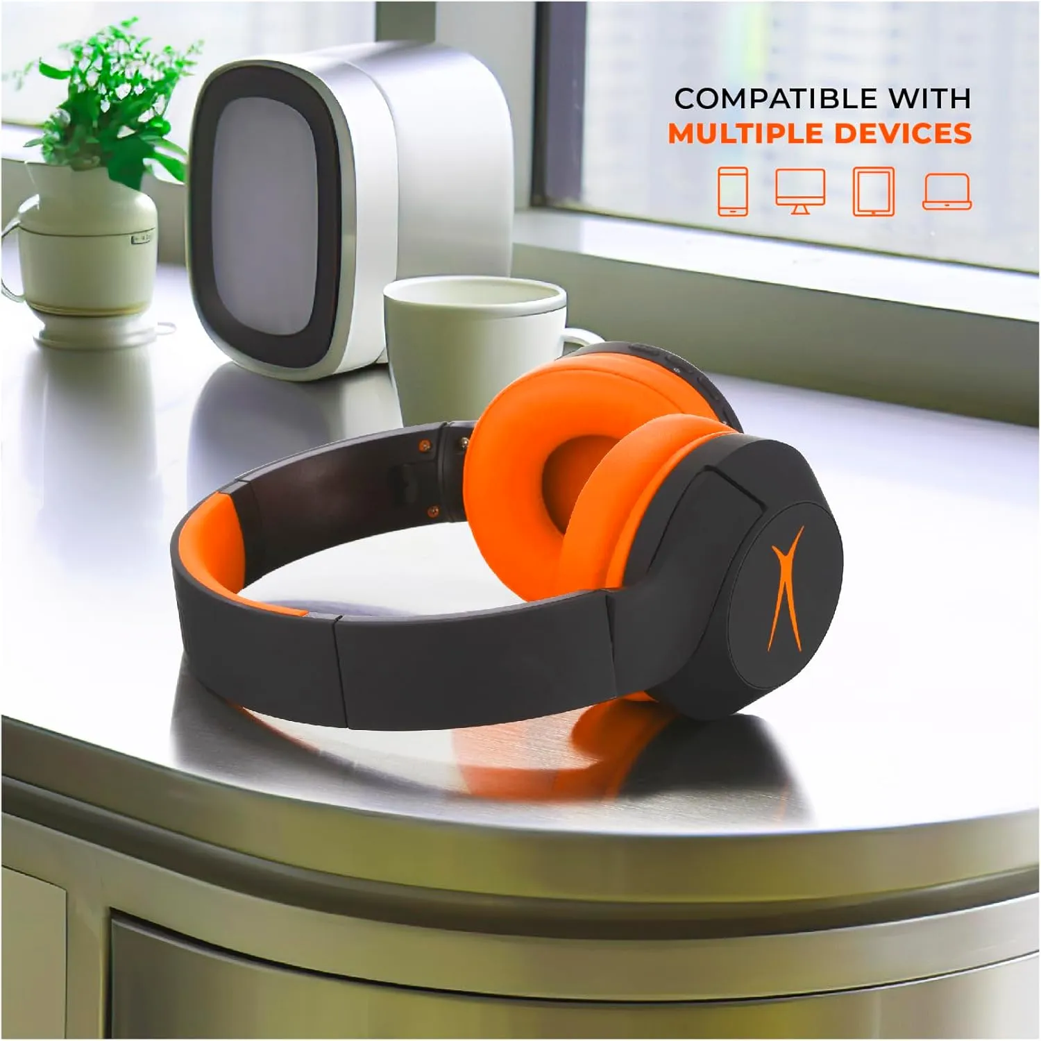 Altec Lansing Kid Safe Noise Cancelling Wireless Headphones 15H Battery, 85dB Volume Limit, Foldable Design Powerful Sound, Active Noise Cancellation Perfect for Kids Ages 7 