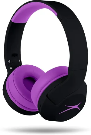 Altec Lansing Kid Safe Noise Cancelling Wireless Headphones 15H Battery, 85dB Volume Limit, Foldable Design Powerful Sound, Active Noise Cancellation Perfect for Kids Ages 7 