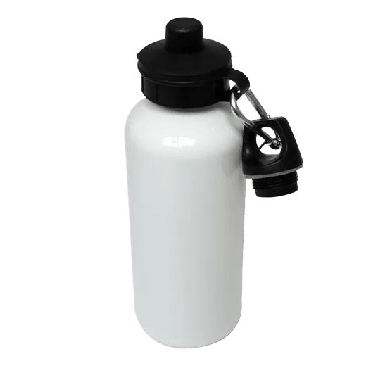 Aluminium Water Bottle 600ml White