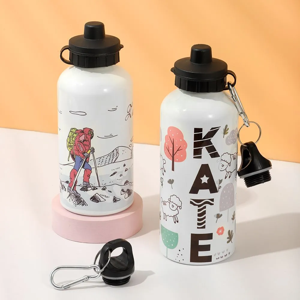 Aluminium Water Bottle 600ml White