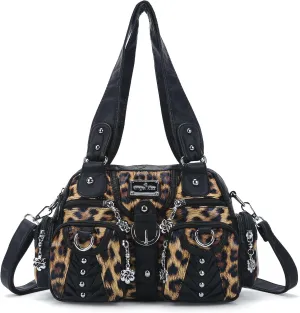 Angel Kiss Small Purse Handbag for Women Crossbody and Shoulder Bags Multipocket Soft Hobo Purses Adjustable Strap