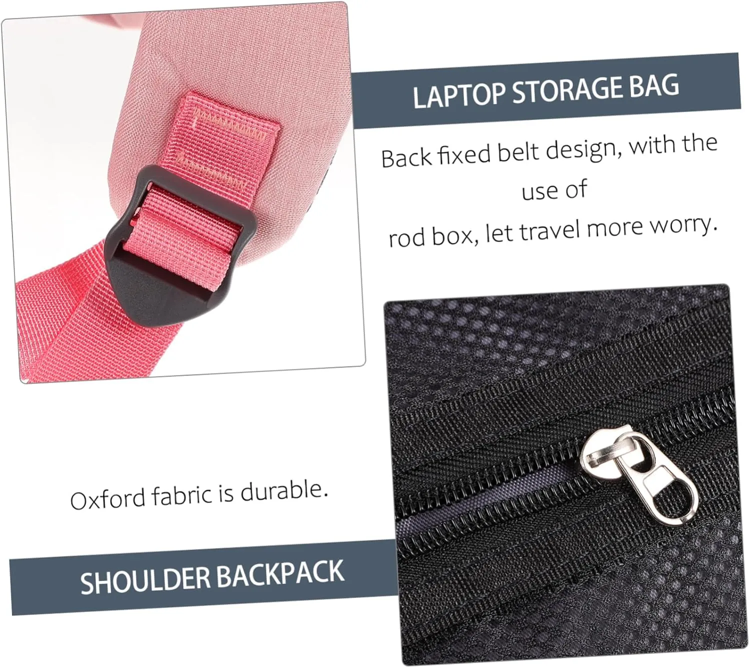 Angoily 2 Pcs Laptop Bag Laptop Backpack Storage Bag for Laptop Miss Charge Shoulder Bags, Pink, 46X34X6CM