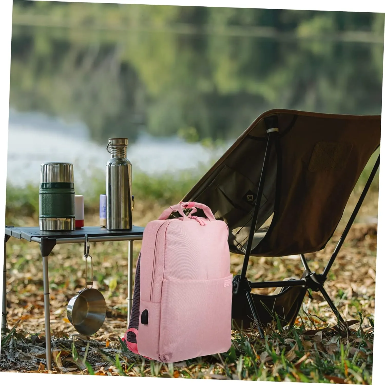 Angoily 2 Pcs Laptop Bag Laptop Backpack Storage Bag for Laptop Miss Charge Shoulder Bags, Pink, 46X34X6CM
