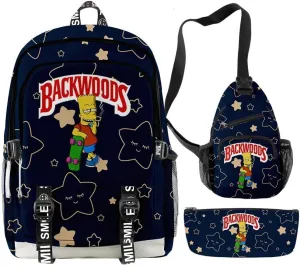 Anime Backpacks Casual Laptop Backpack Travel Bags for Men Women