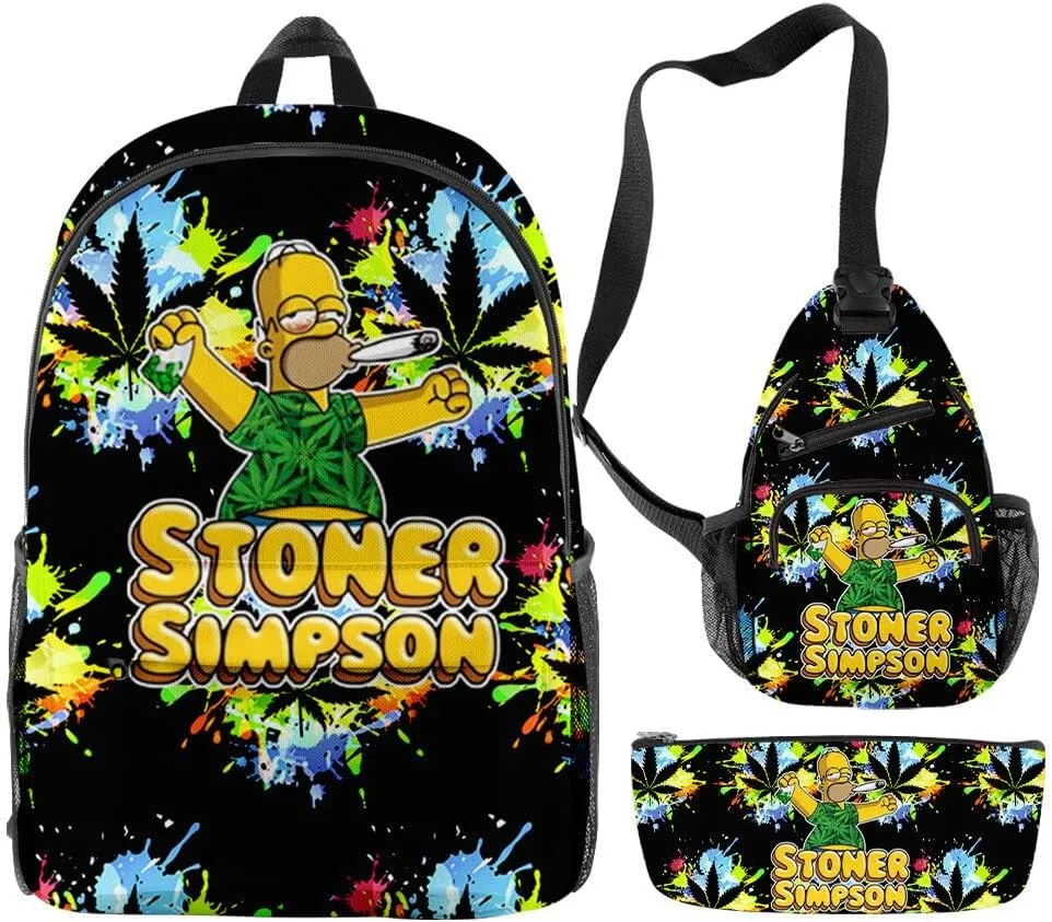 Anime Backpacks Casual Laptop Backpack Travel Bags for Men Women