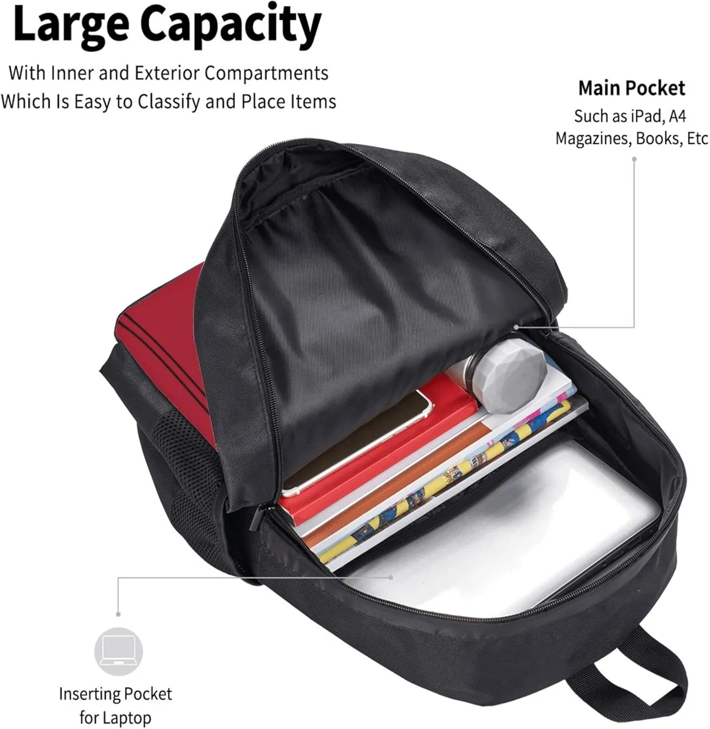 ANTKING Atlanta Backpack Customized High capacity Personalized Any Name and Number Fans Gifts for Kids Men