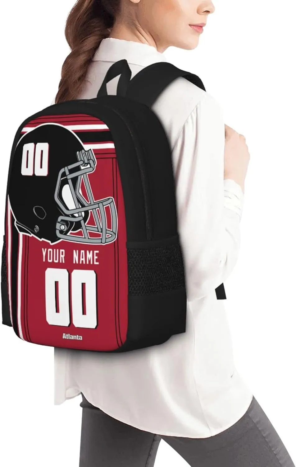 ANTKING Atlanta Backpack Customized High capacity Personalized Any Name and Number Fans Gifts for Kids Men