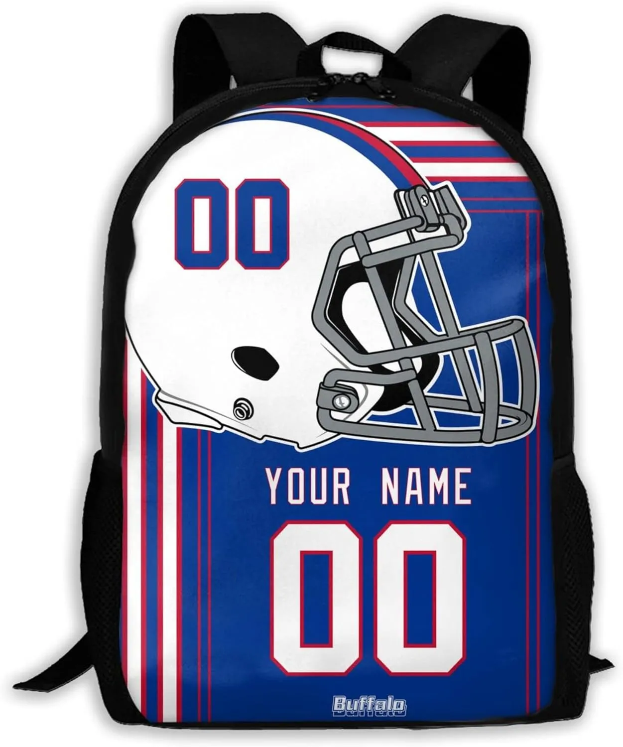 ANTKING Buffalo Backpack Customized High capacity Personalized Any Name and Number Fans Gifts for Kids Men