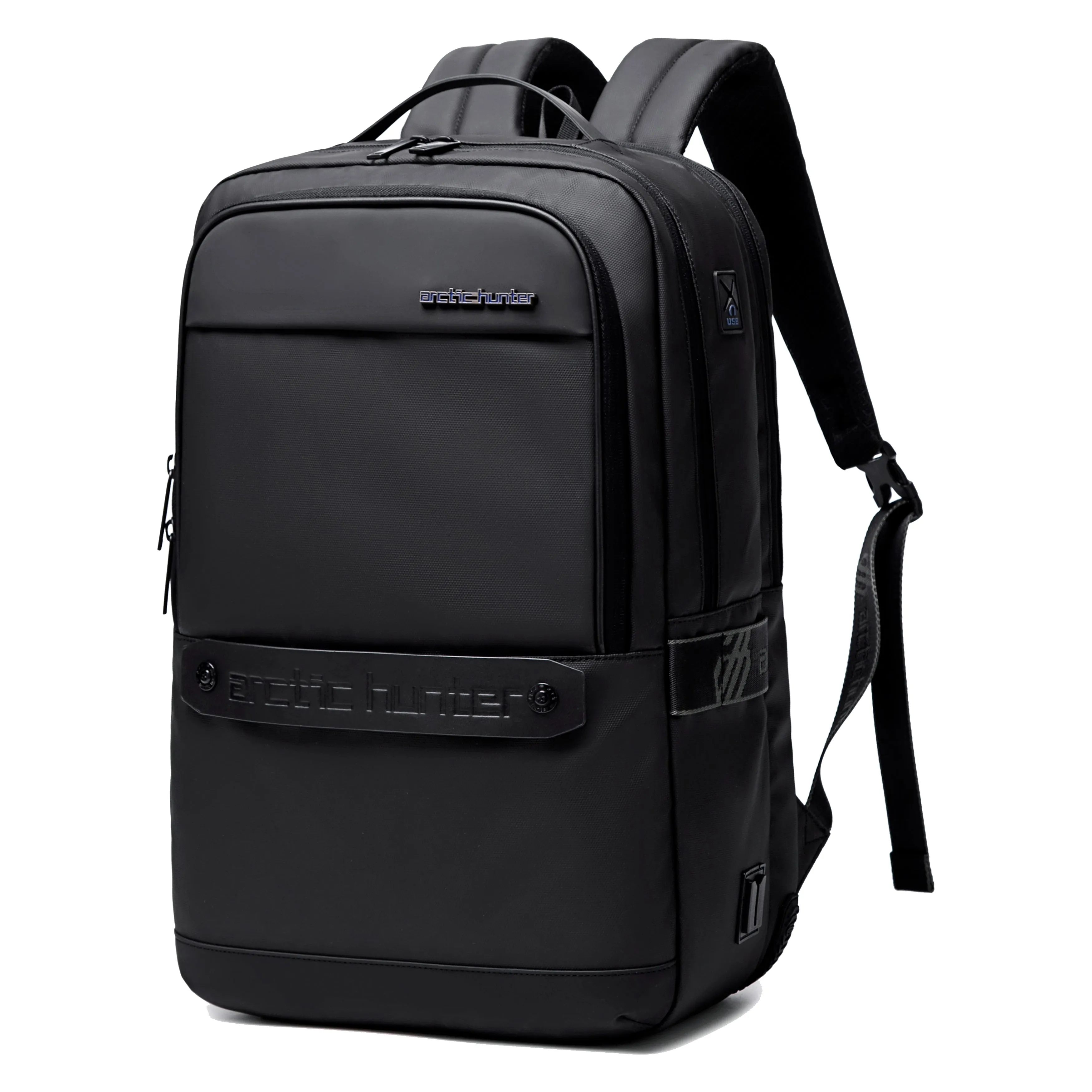 Arctic Hunter 3 in 1 Water Resistant Unisex 17.3-inch Backpack Convertible Slim Daypack with 2 small bag and Built-in USB Jack for Casual and Business, B00483 Black