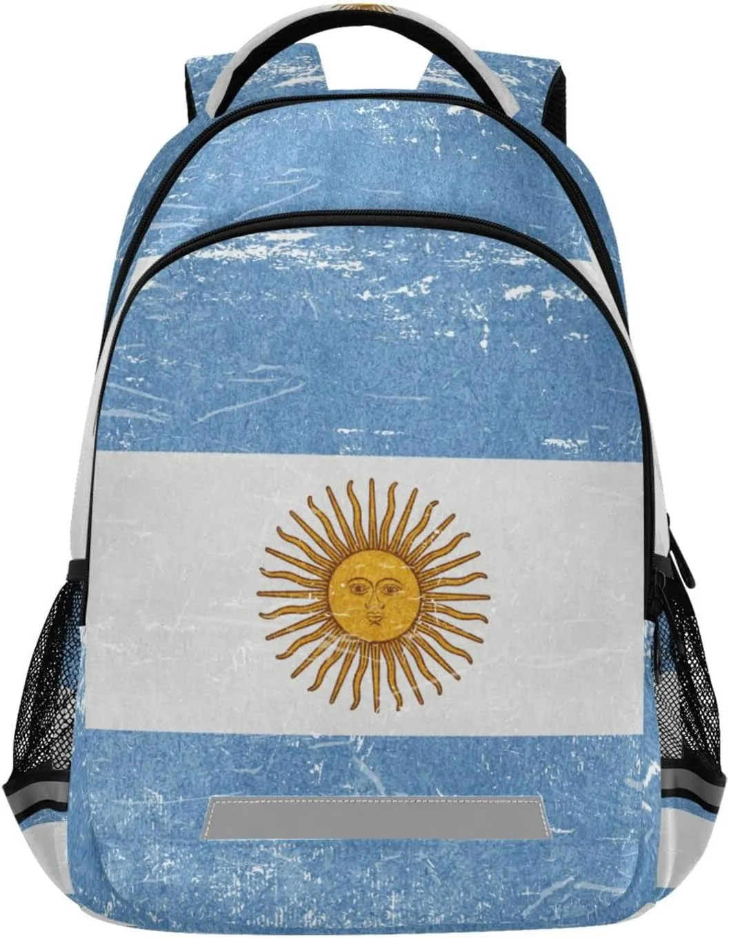 Argentina Flag Backpack for Girls Kids Boys School Bookbags, Student Laptop Backpack Carrying Bag Casual Lightweight Travel Sports Day Packs