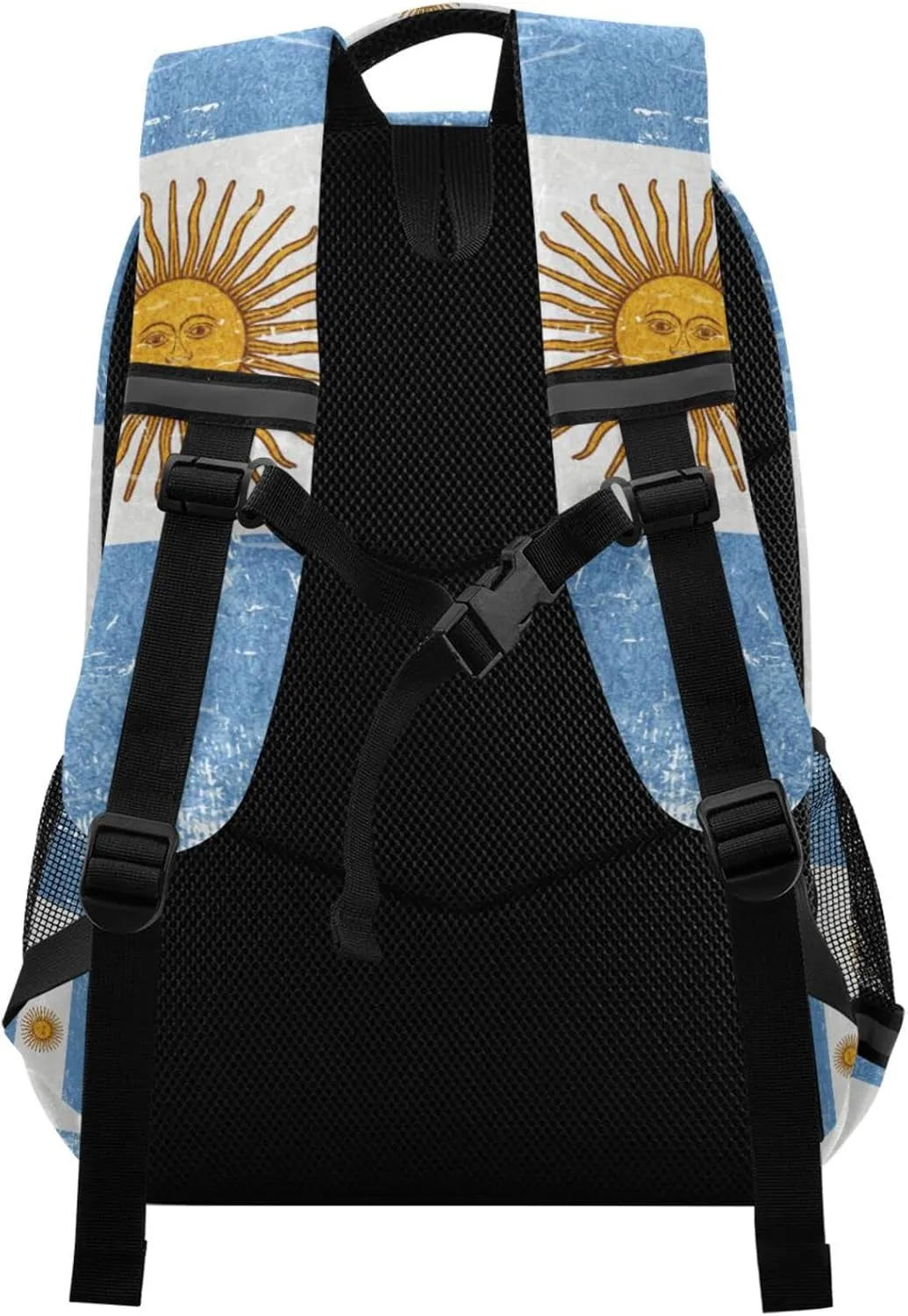 Argentina Flag Backpack for Girls Kids Boys School Bookbags, Student Laptop Backpack Carrying Bag Casual Lightweight Travel Sports Day Packs