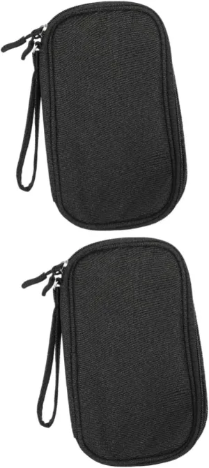 ARTIBETTER 2pcs Travel Accessories Bag Cable Case Electronic Organizer Sturdy Zipper Pouch Outdoor Pouch
