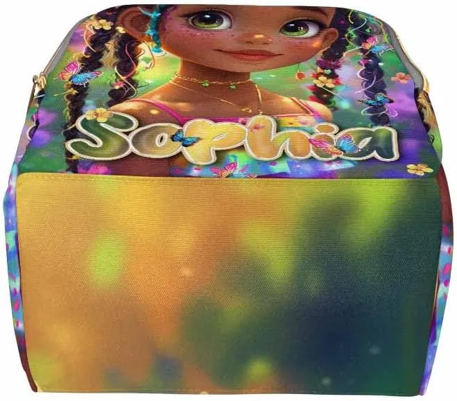 Artsadd Personalized Diaper Bag Backpack with Name Custom Name Backpack Travel Outdoor Mommy Bag Customized Gift for Newborn Baby Boys Girls Nursing Bags Gift for New Mom Dad Birthday Gift