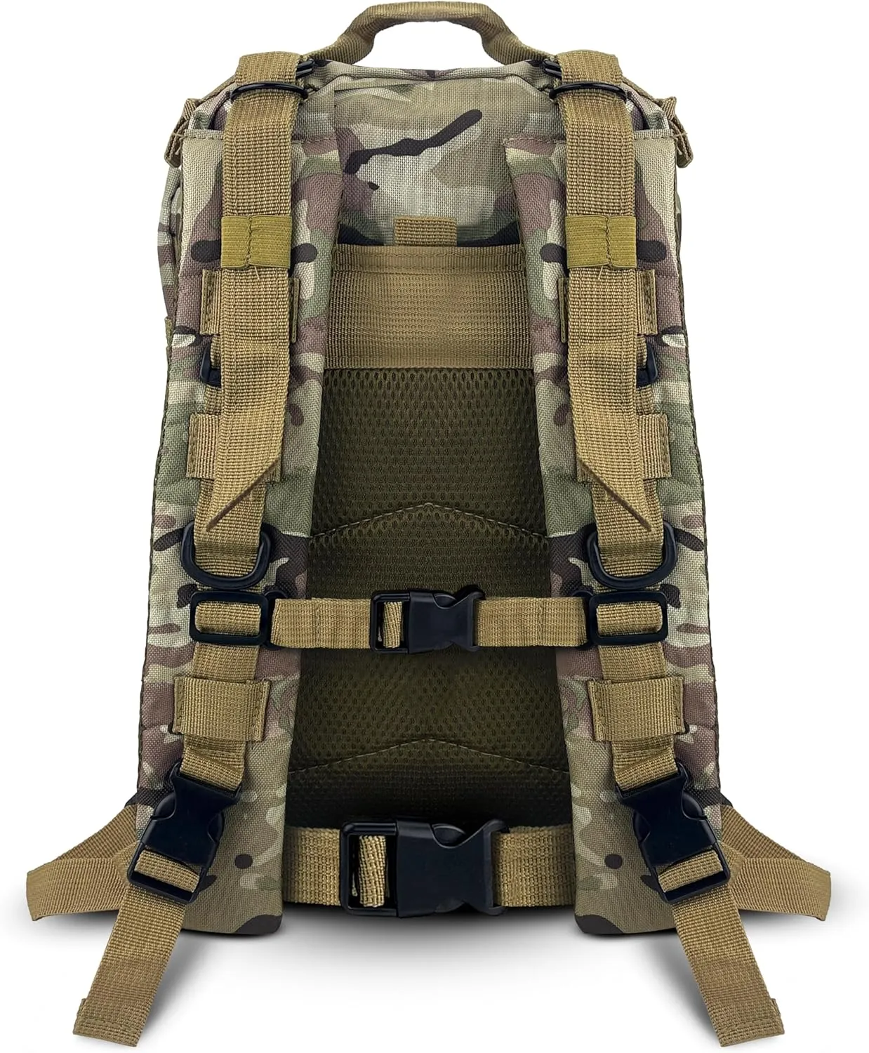 ASA TECHMED Large Tactical Backpack - IFAK Military-Grade Assault Pack, Everyday Carry Use, Military Backpacks Tactical (Green Camo)
