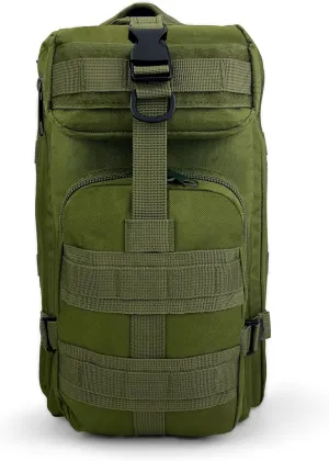 ASA TECHMED Large Tactical Backpack - IFAK Military-Grade Assault Pack, Everyday Carry Use, Military Backpacks Tactical (Green)
