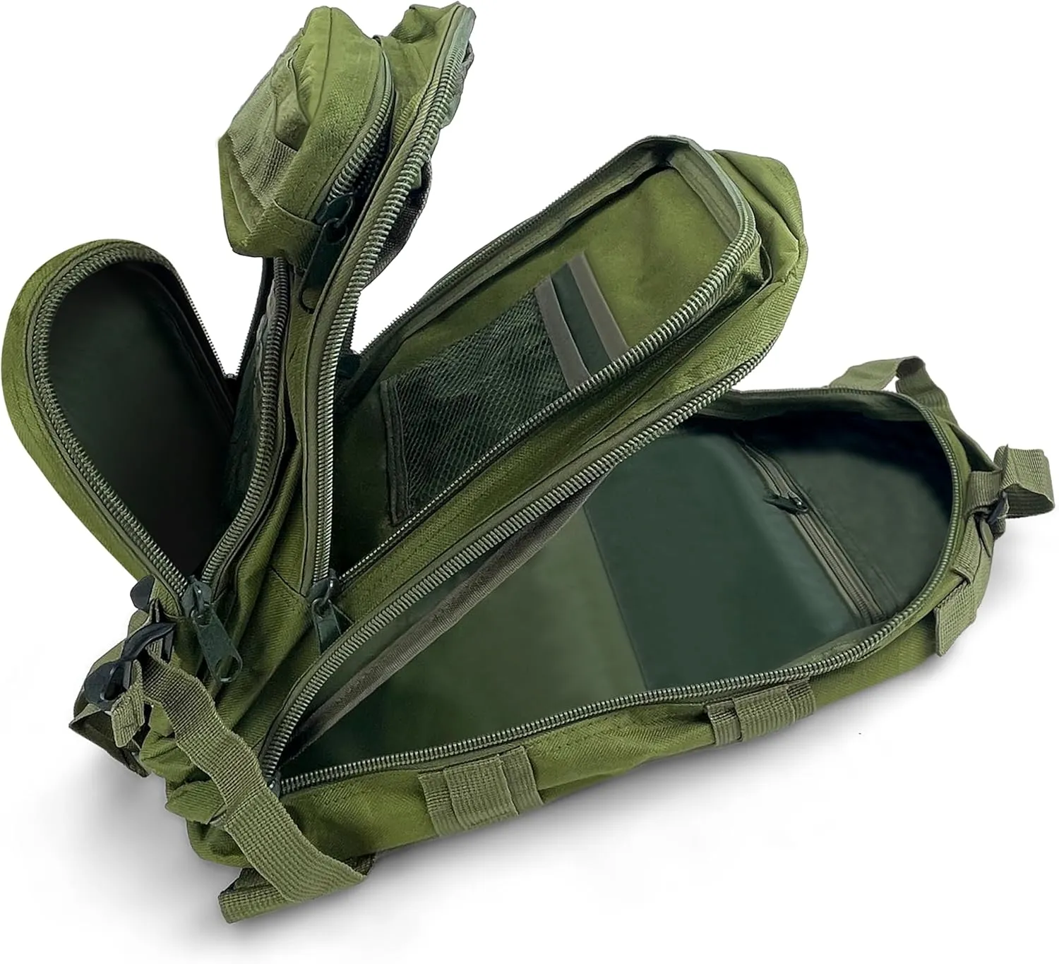 ASA TECHMED Large Tactical Backpack - IFAK Military-Grade Assault Pack, Everyday Carry Use, Military Backpacks Tactical (Green)