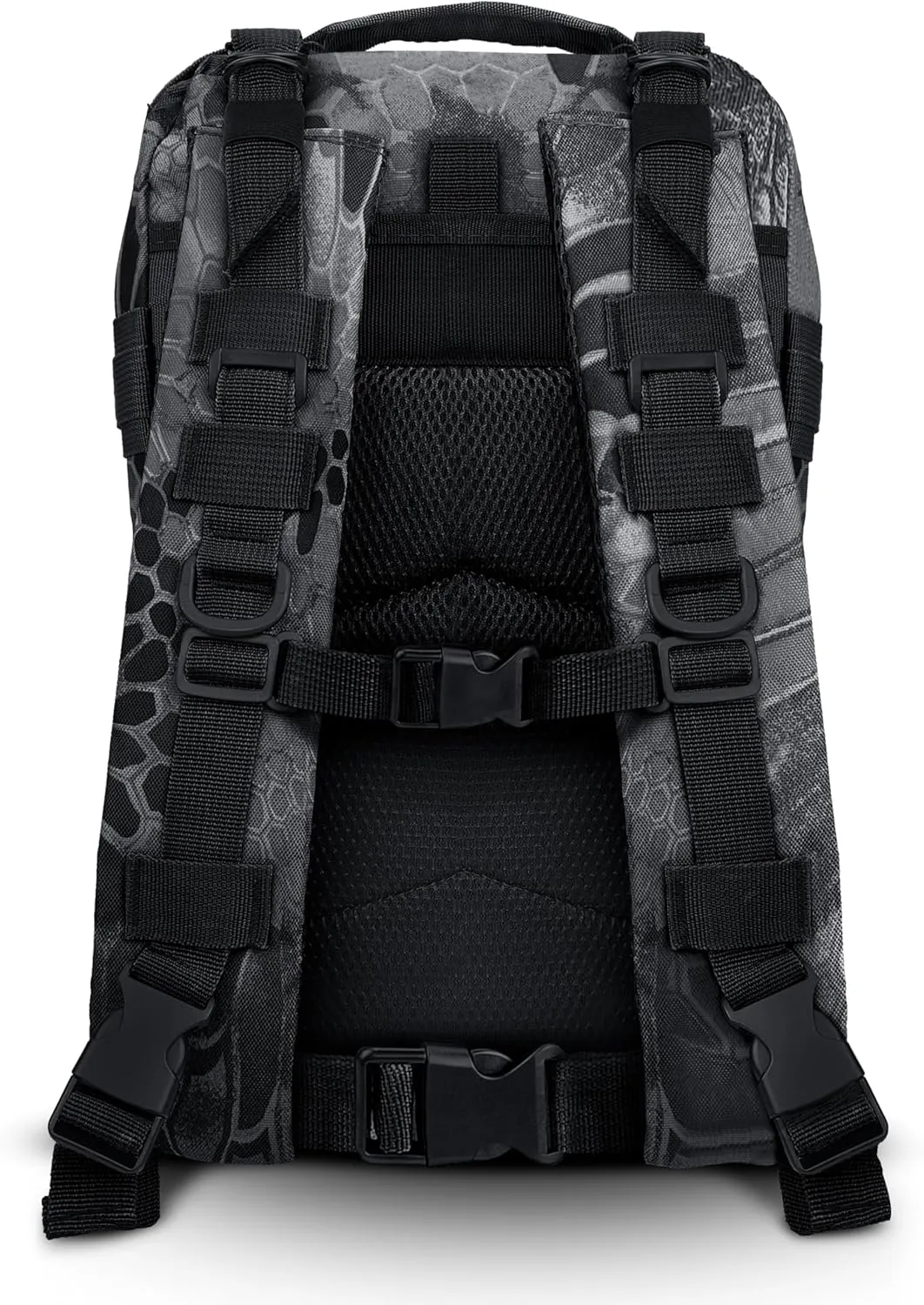 ASA TECHMED Large Tactical Backpack - IFAK Military-Grade Assault Pack, Everyday Carry Use, Military Backpacks Tactical (Snake Black)