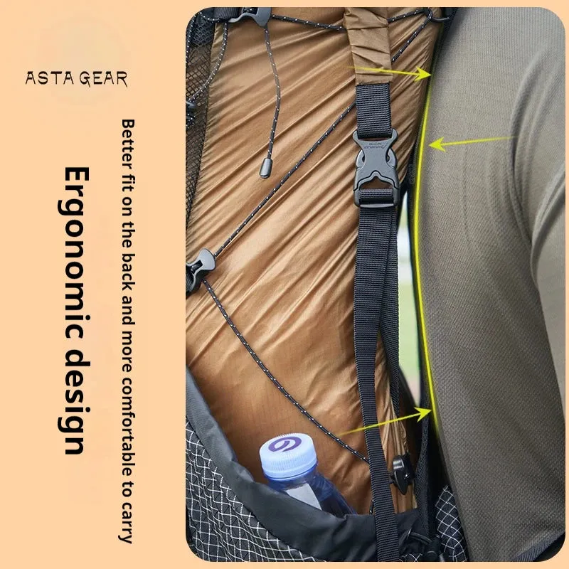 ASTA GEAR Ultralight Backpack Frame SHAN 28 10L OutDoor Camping Hiking Lightweight Trekking Rucksack Travel Backpacking