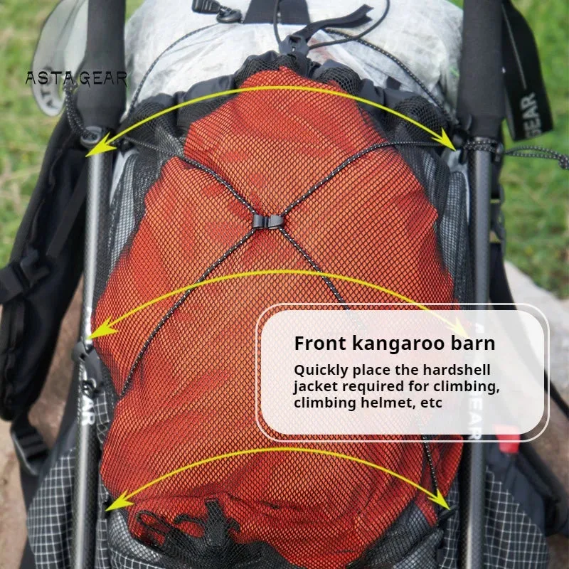 ASTA GEAR Ultralight Backpack Frame SHAN 28 10L OutDoor Camping Hiking Lightweight Trekking Rucksack Travel Backpacking