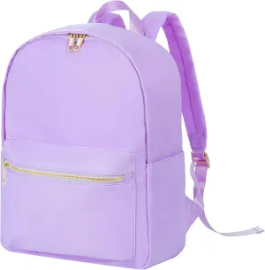 Backpack for College Travel Backpack Carry on Flight Approved Simple Modern Backpack for Women (Light Purple)