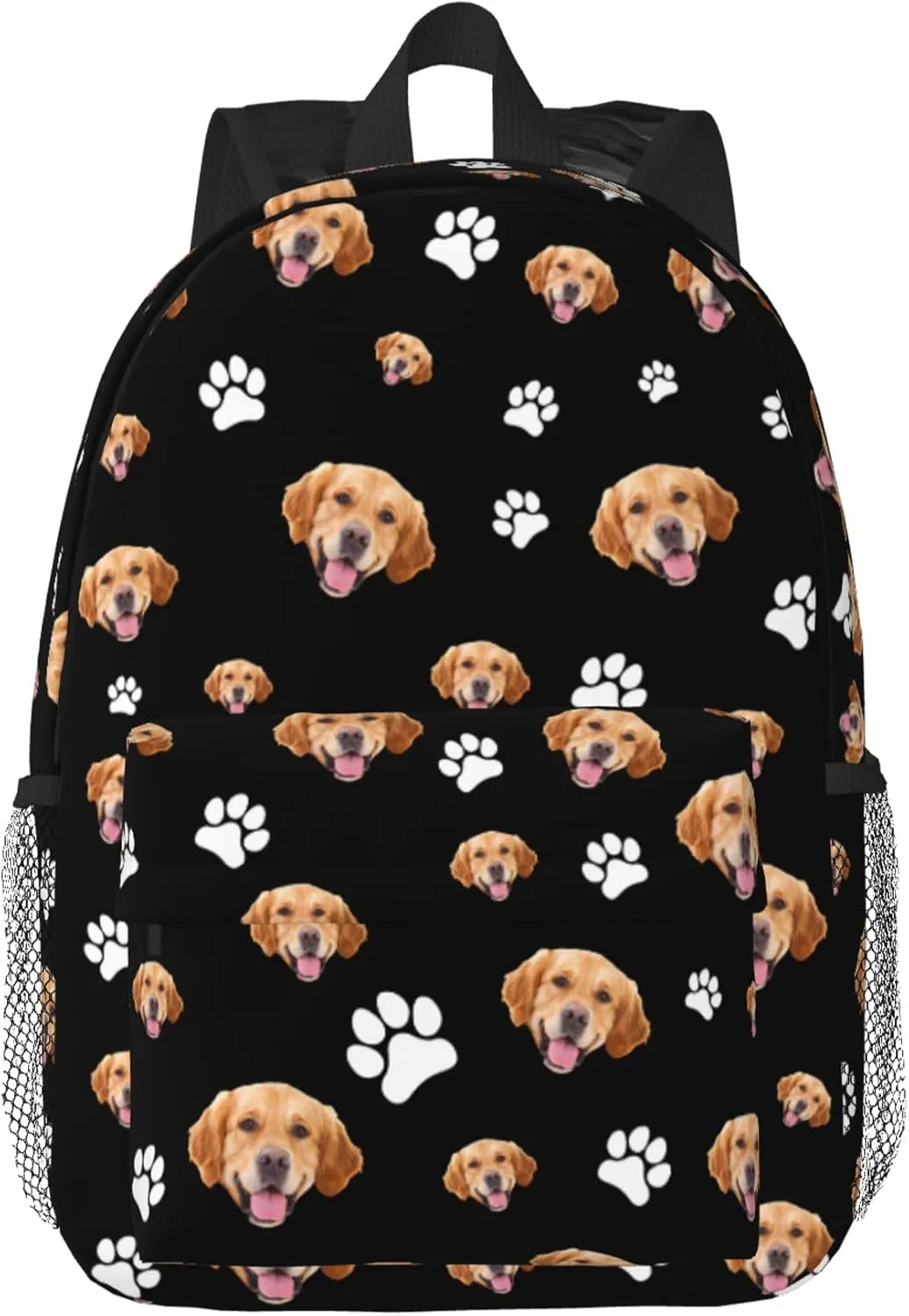 Backpack Large Personalized Backpack For Women Men Design Your Own Work Travel Casual Cute Animal Head/Face Packet 15Inch