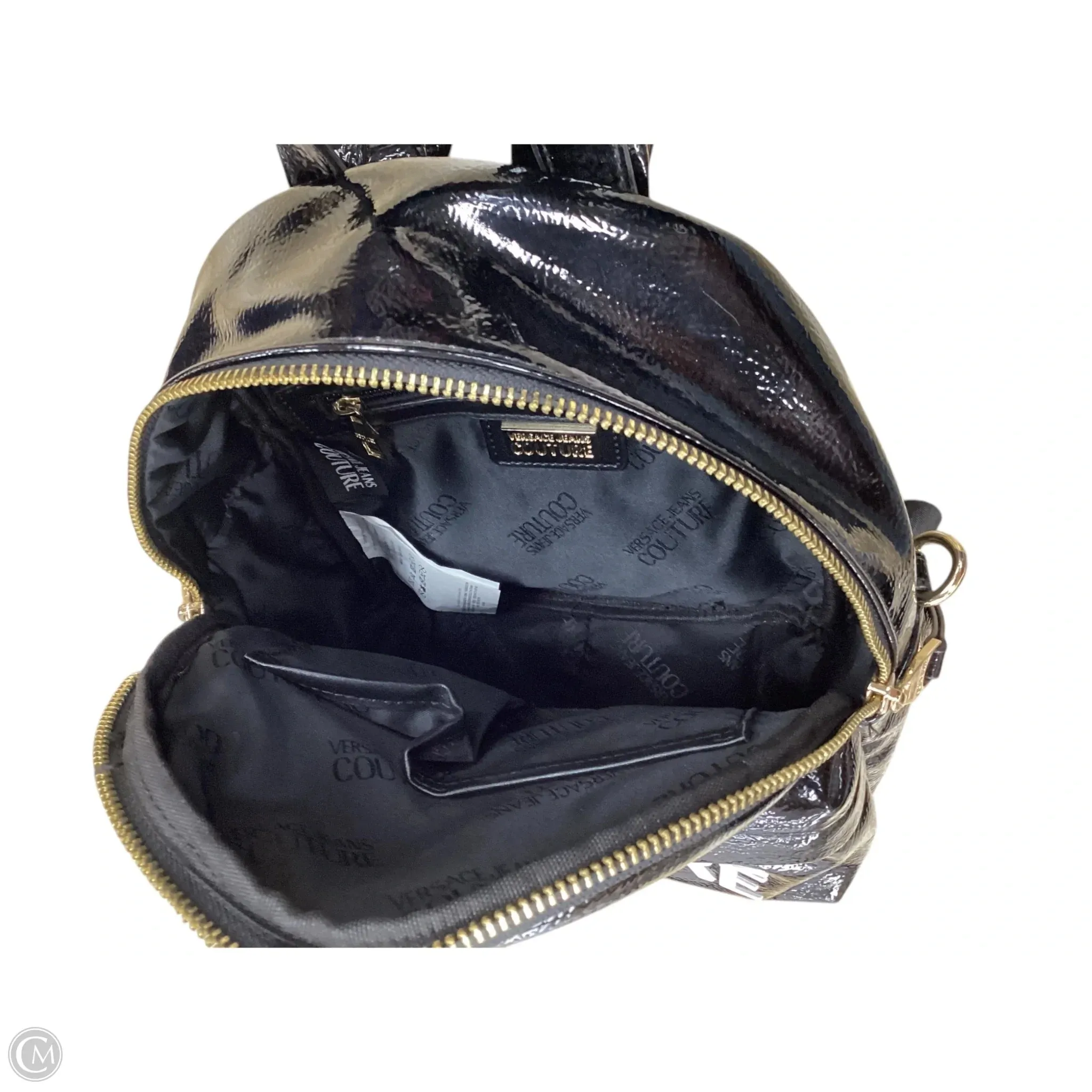 Backpack Luxury Designer By Versace, Size: Medium