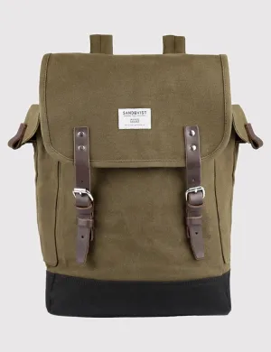 Backpack Multifunctional Sandqvist Rapid issue resolution - Green (Waxed) Olive Bob