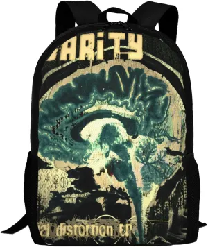 Backpacks Social Rock Distortion Band Double Shoulder Bag 15 Inchs Laptop Backpack for Camping Travle Work Hiking Women Men Gifts