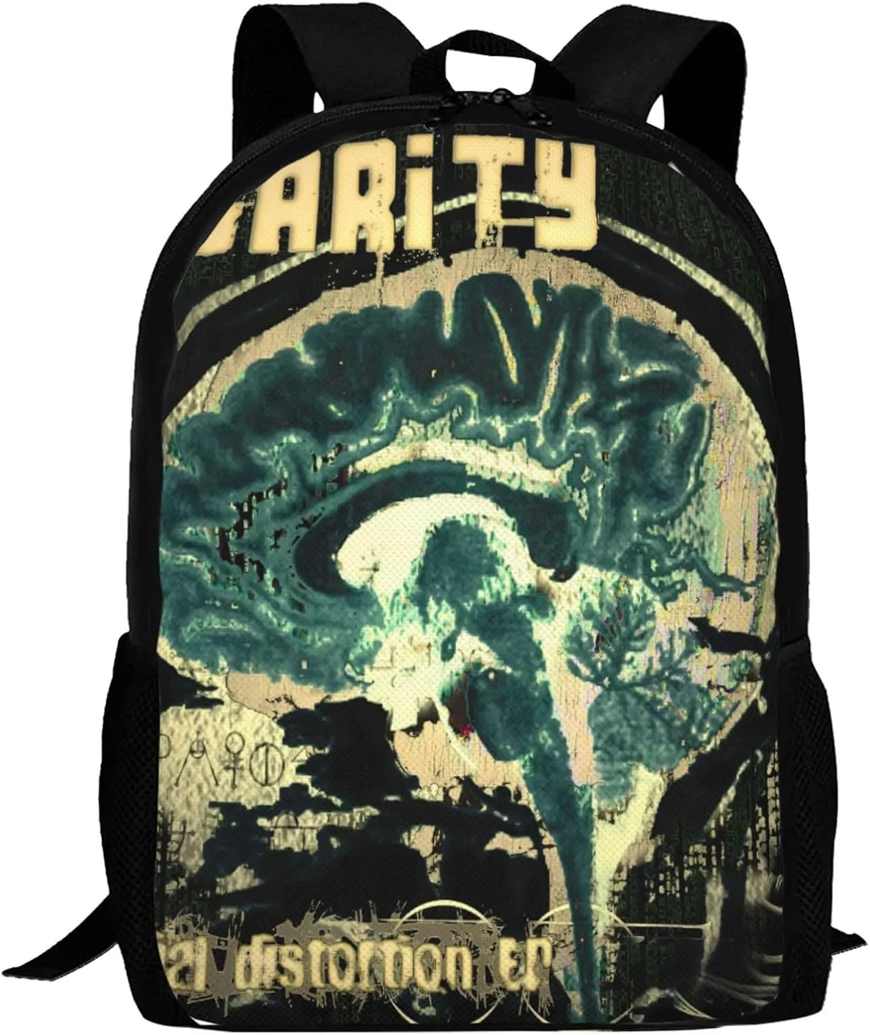 Backpacks Social Rock Distortion Band Double Shoulder Bag 15 Inchs Laptop Backpack for Camping Travle Work Hiking Women Men Gifts