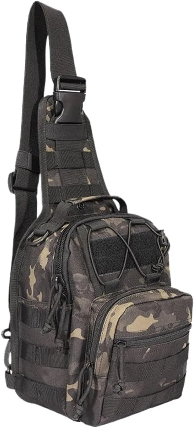 Bag Backpack Sport Bag Pack Sling Shoulder Backpack Every Day Carry(Black)