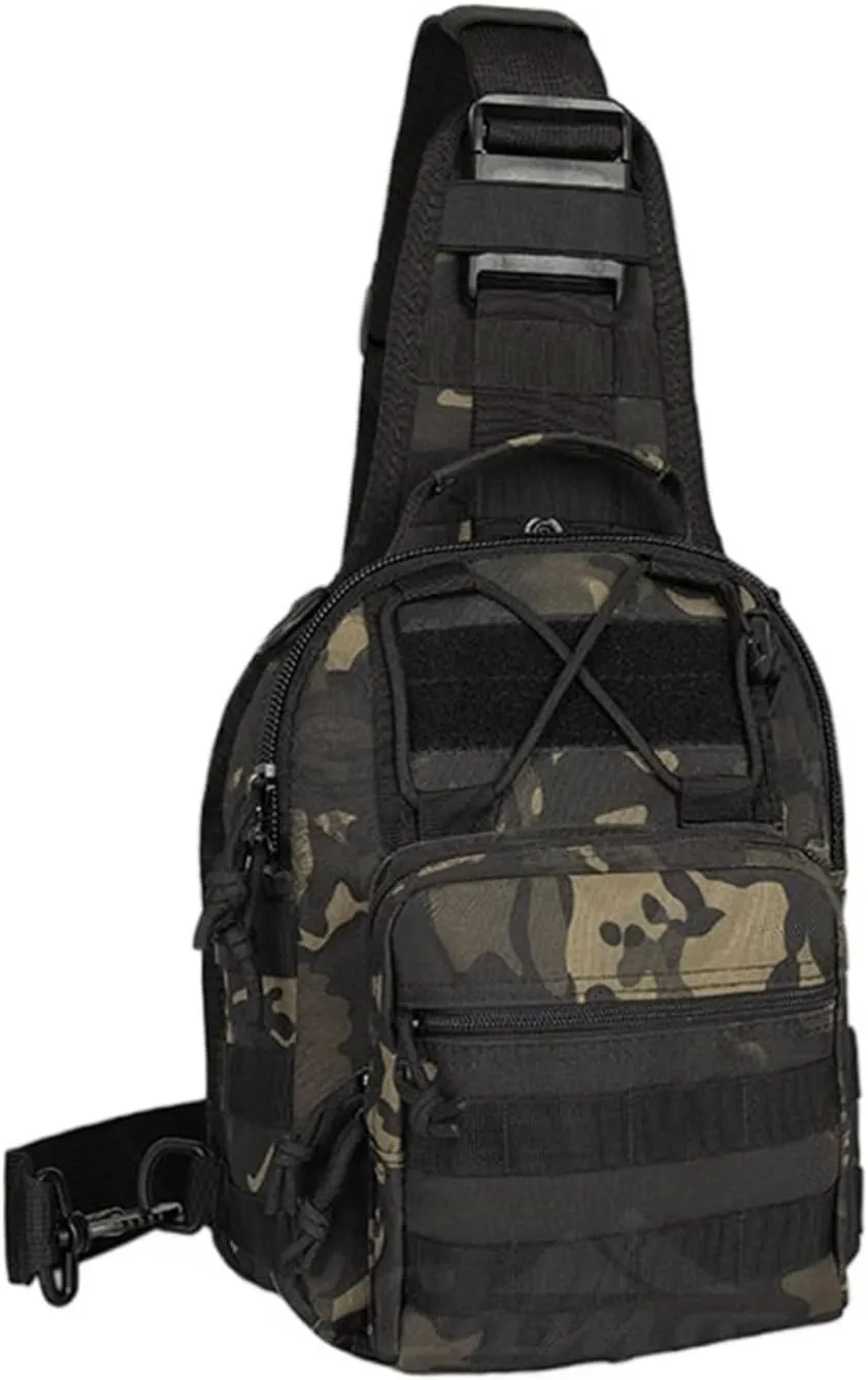 Bag Backpack Sport Bag Pack Sling Shoulder Backpack Every Day Carry(Black)