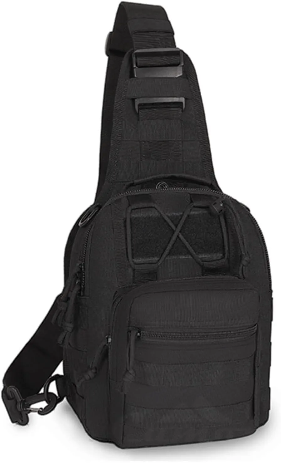 Bag Backpack Sport Bag Pack Sling Shoulder Backpack Every Day Carry(Black)