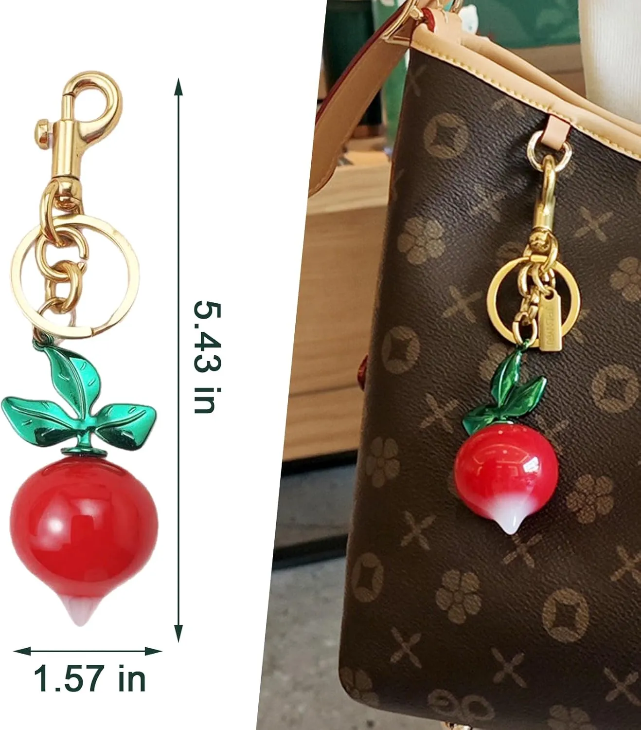 Bag Charm Purse Charms Keychain-Cute Fruit Bag Charms-Handbag Charm Accessories