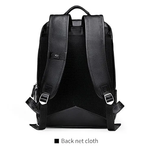 Bag Trend Computer Leather Backpack Backpack High Travel LIELANG Youth Wireless Quality Male Leather Customizable Leisure Fashion Men's Simple