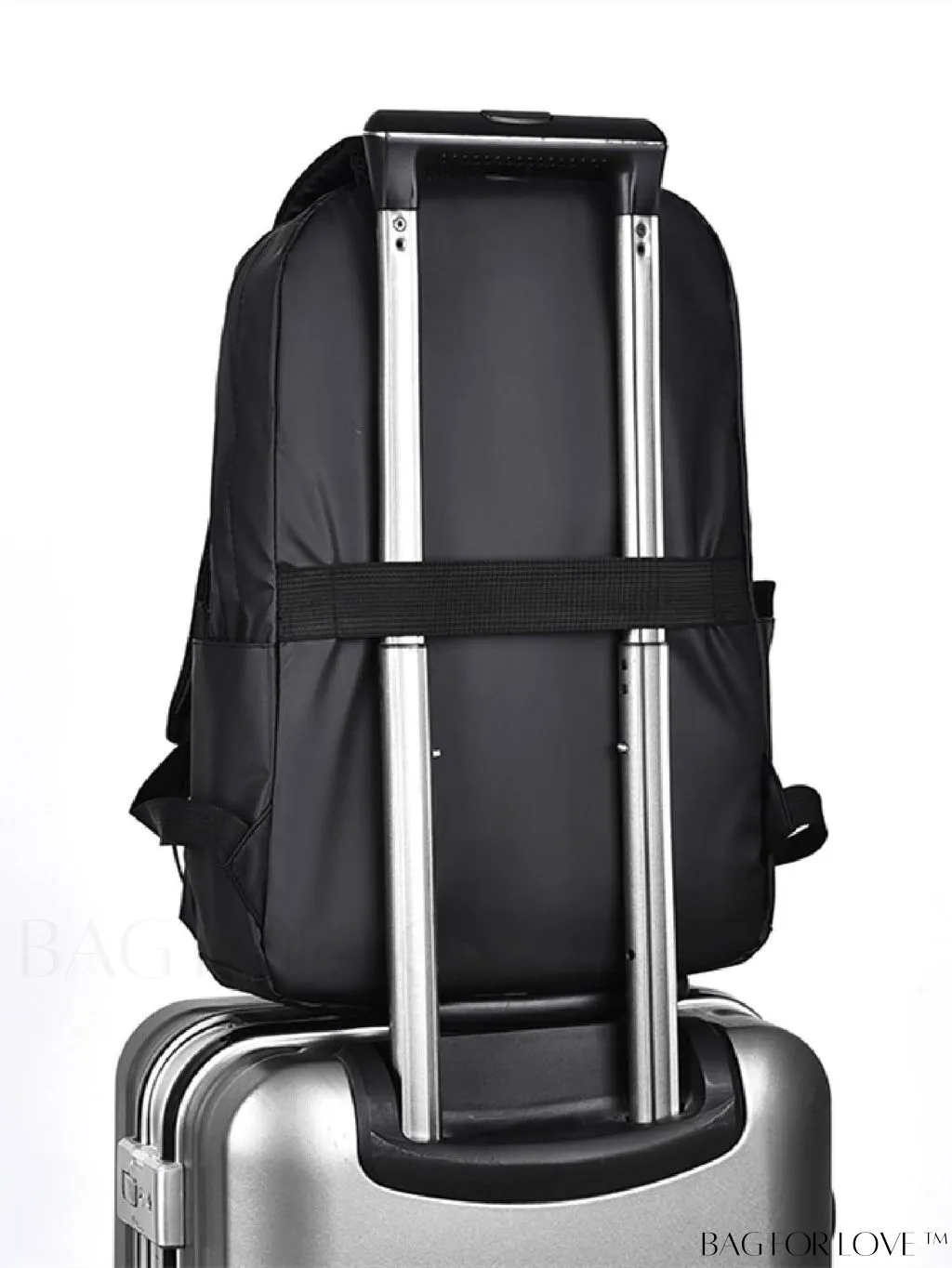 BagForLove - Black Unisex Zip Front Backpack with Functional Design