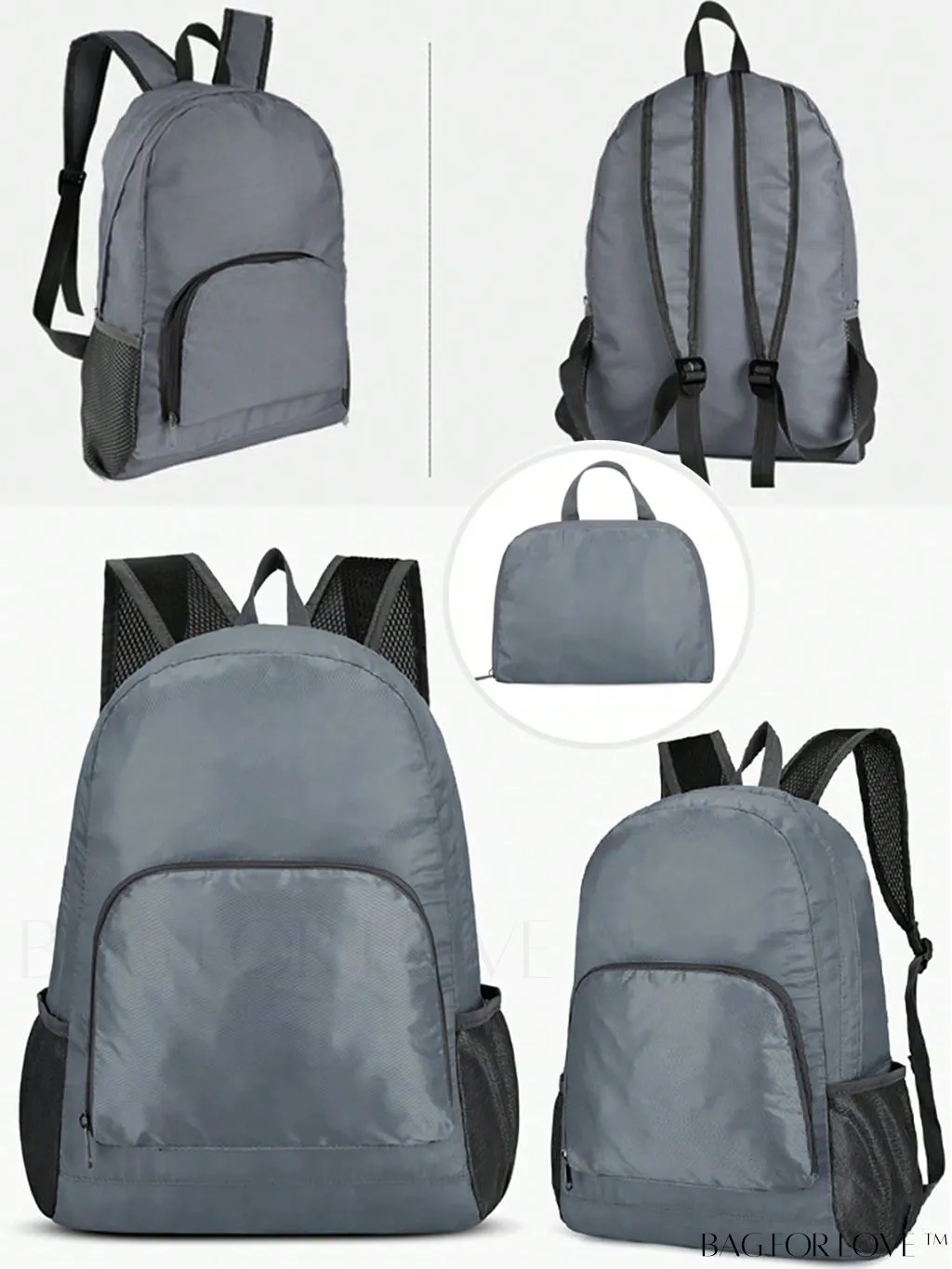 BagForLove - Minimalist Foldable Backpack: Lightweight Outdoor Pack for Travel, Hiking - Unisex