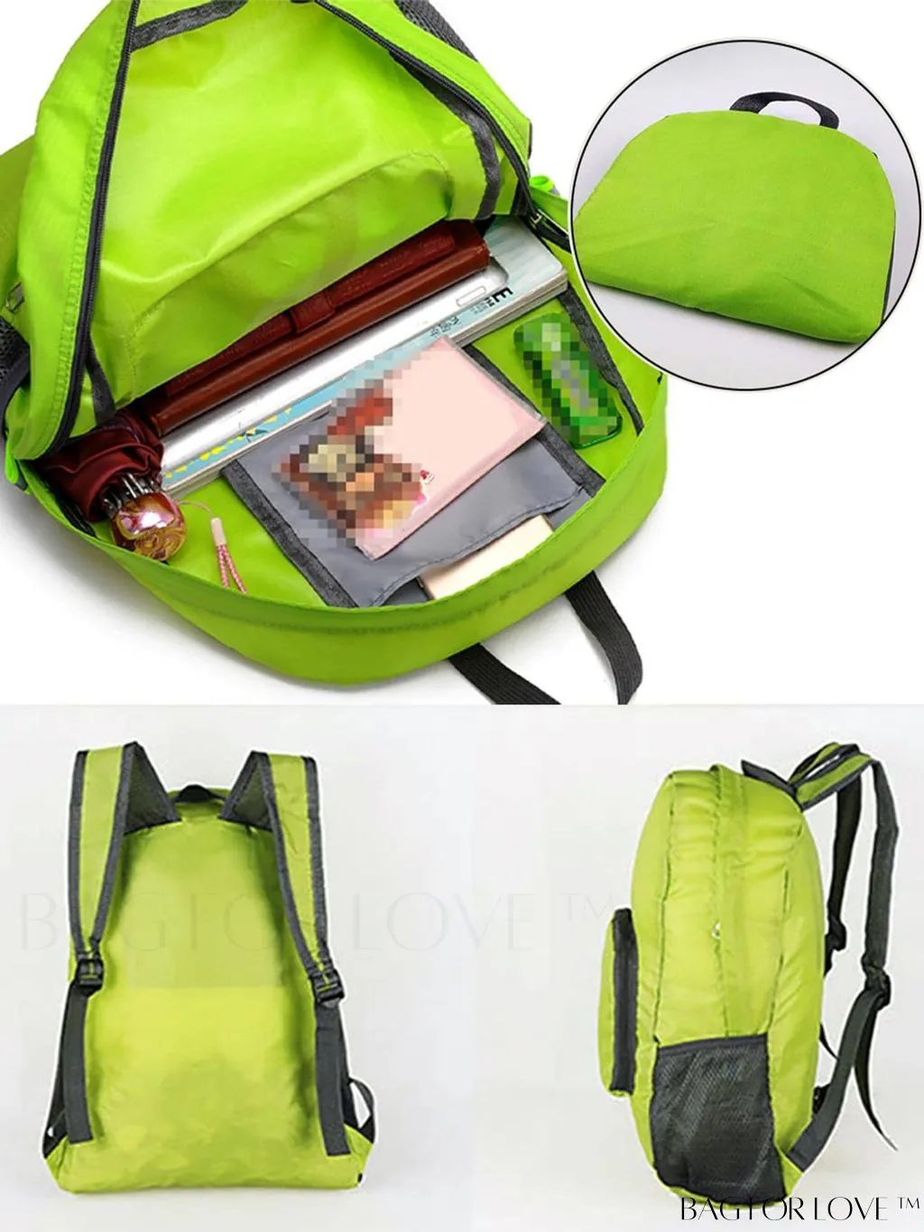 BagForLove - Portable Unisex Travel Backpack: Compact, Lightweight, and Durable for Outdoor Activities