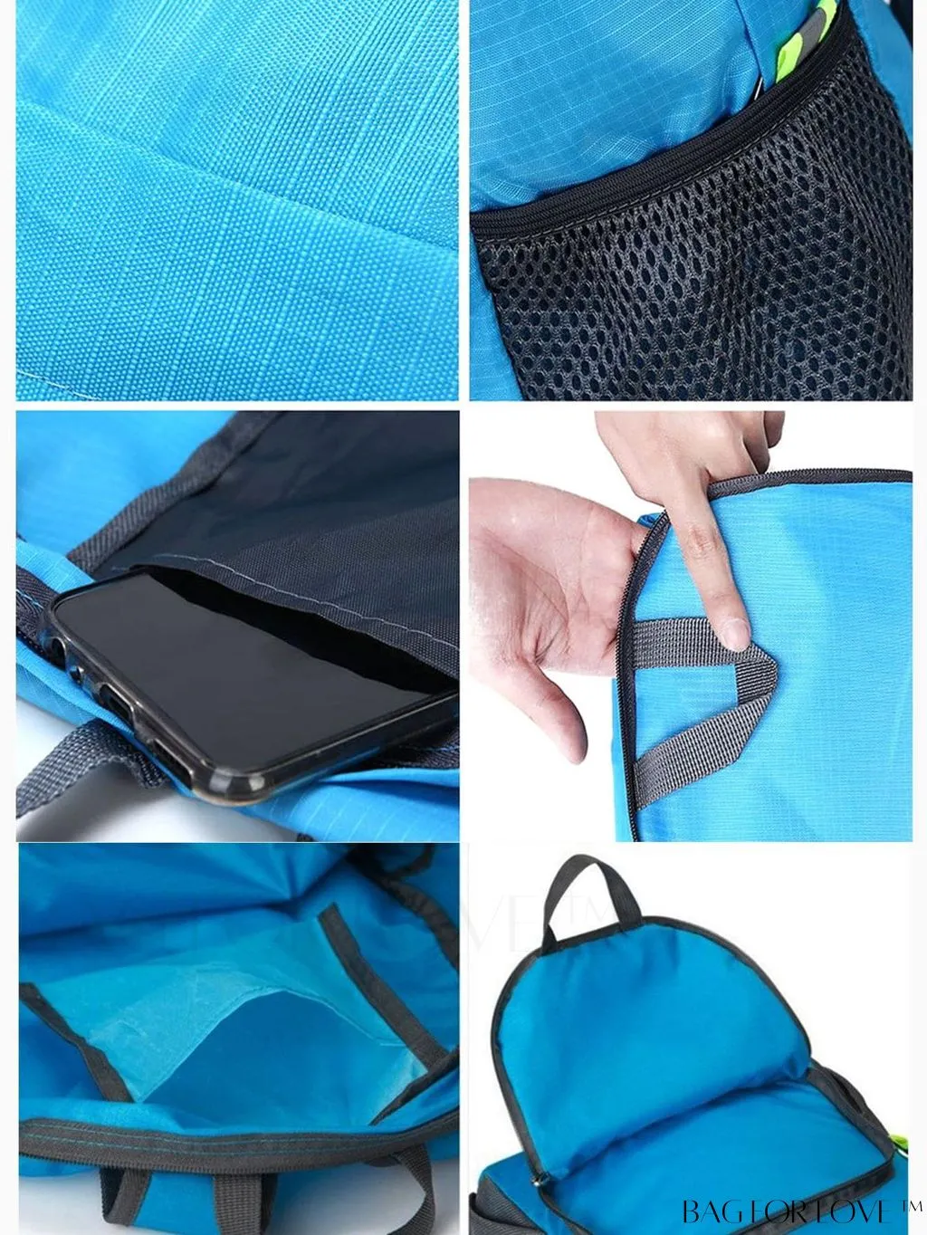 BagForLove - Portable Unisex Travel Backpack: Compact, Lightweight, and Durable for Outdoor Activities