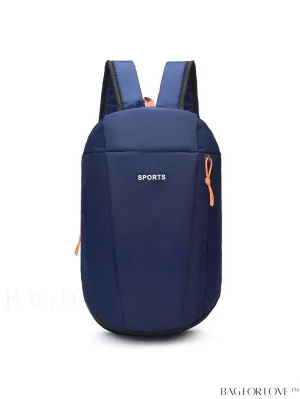 BagForLove - Sporty Waterproof Classic Backpack with Adjustable Strap and Letter Detail