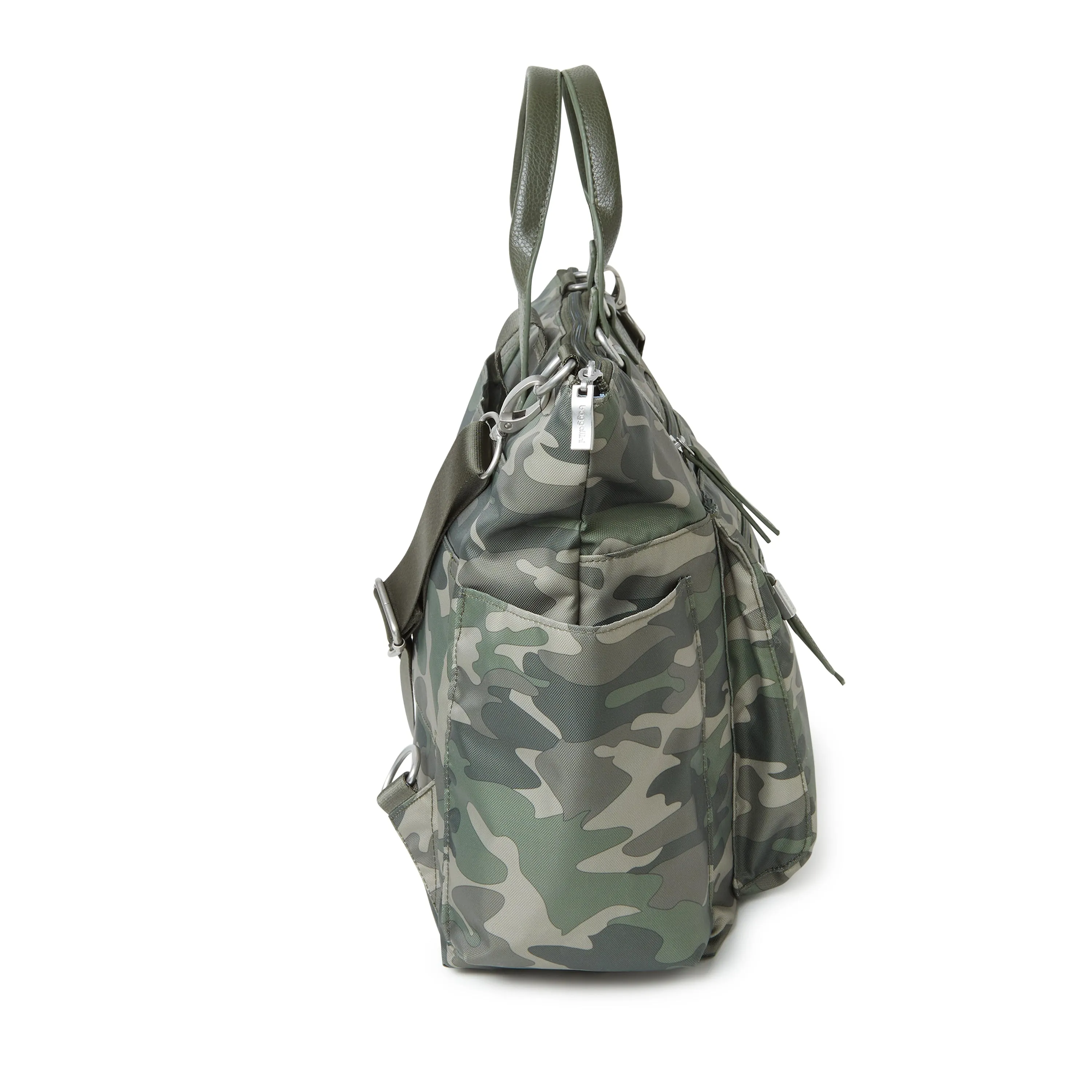 Baggallini Women's 3-in-1 Convertible Backpack with RFID Phone Wristlet