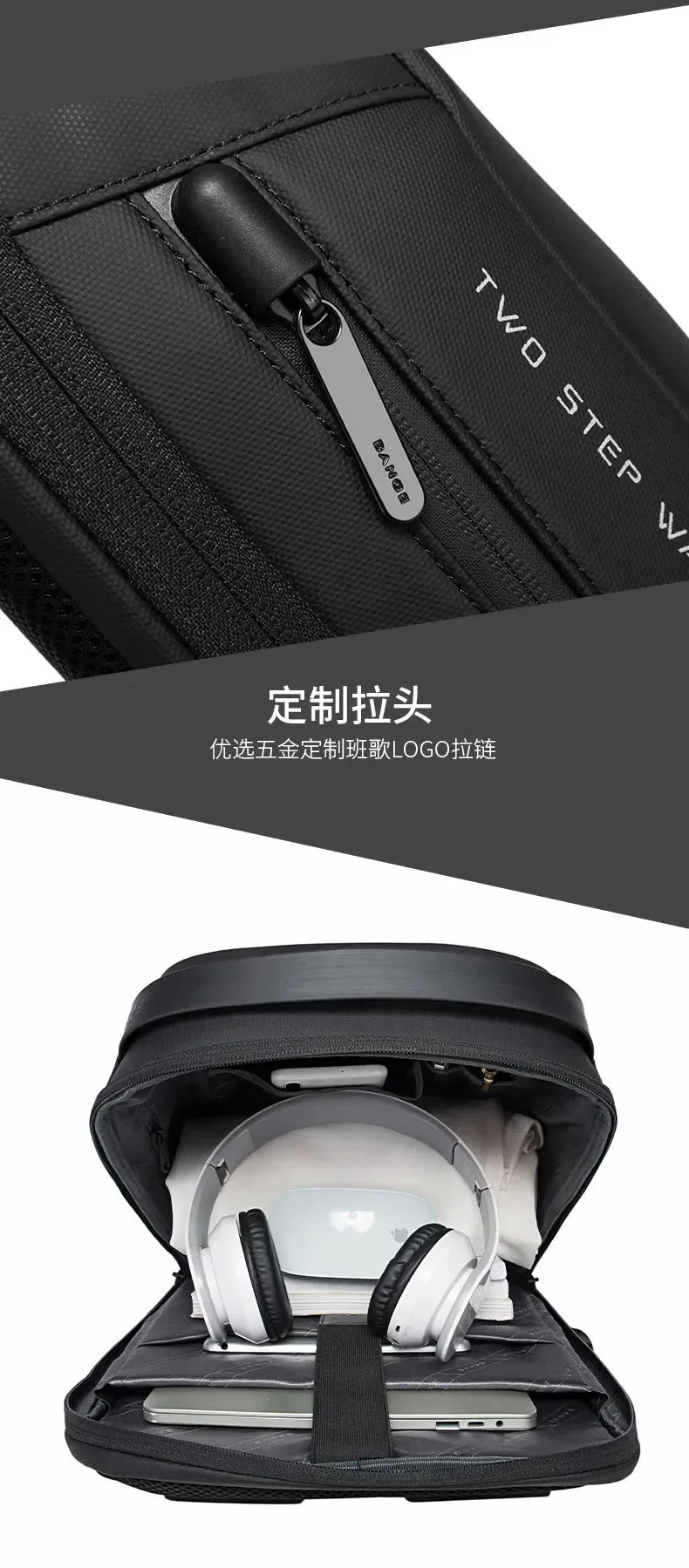 Bange Anti-thief Male school Bags Backpacks for Men 15.6 inch Laptop Backpacks Fashion Waterproof Travel Backpack