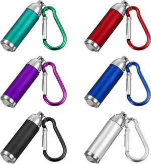 BESPORTBLE 12PCS Outdoor Camping, Mini Keychain, Carabiner, Aluminum Alloy, for Home and Outdoor, Multi-Color (Pack of 12)