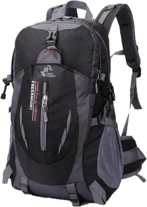 Black Waterproof Hiking Backpack for Men Travel 35L Lightweight Hiking Daypack Camping Outdoor Cycling Women Casual Daypack Backpacks