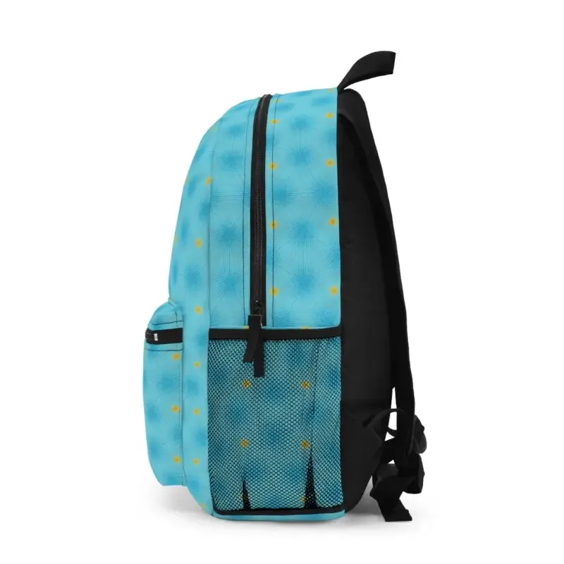 Blue Pattern Backpack for Trendy Fashion Lovers